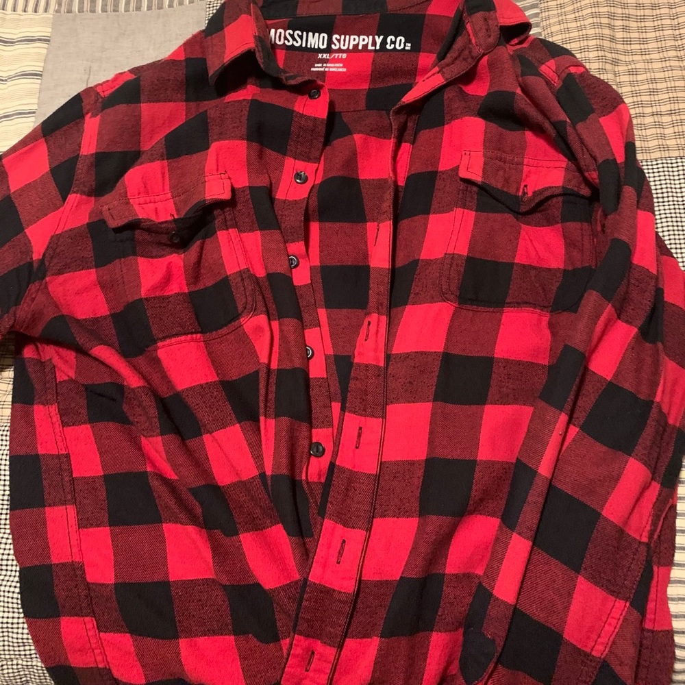 black and red flannel